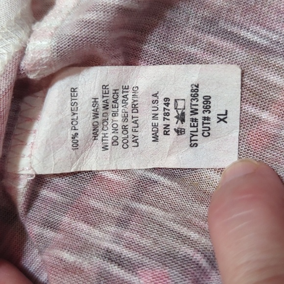 Wet Seal Wm's XS, Jr - XL Semi Sheer Fitted Graphic Open Back Burnout - Picture 7 of 7